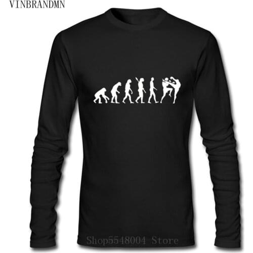 New Boxing Fighting Judo Long Sleeve Hipster Tshirts Muay Thai Evolution T-Shirt Conor Khabib Tee Shirt New Streetwear Fans Tees