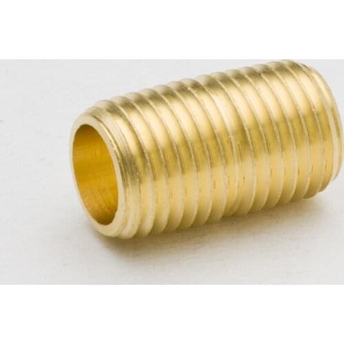 50PCS Brass Pipe Fitting Close Nipple 1/8" 1/4" 3/8" NPT Male Thread Plumb Water Gas Quick Connector Accessory