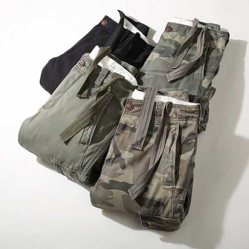 2021 New Military Warm Cargo Pants Casual Camo Pants Loose Baggy Density Trousers Army Tactical Heavy Joggers Pants Man Clothes