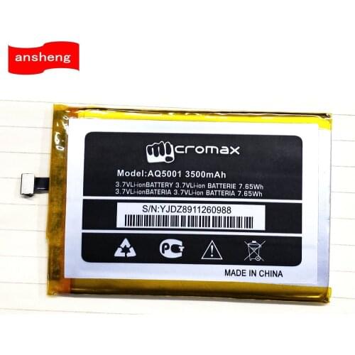 New original 3.8V 3500mAh AQ5001 Battery for Micromax AQ5001 zaw1055qaa Smartphone