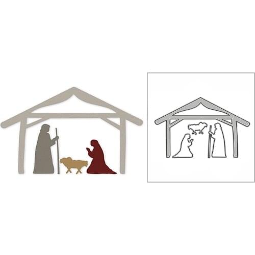 New Shepherd Prayer Nativity 2020 Metal Cutting Dies for DIY Scrapbooking and Card Making Decorative Embossing Craft No Stamps