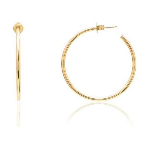 Intermittent Hoop Silver Earrings