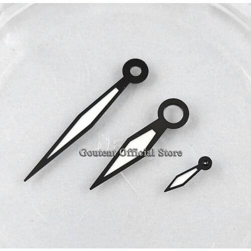 Goutent Gun Colour Style Watch Hands Green/Blue Luminous Fit for 6497,6498 Seagull ST3600 / ST3620 movement