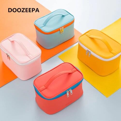 DOOZEEPA Womens Cosmetic Bag Make Up Organizer Travel Make Up Necessaries Organizer Zipper Makeup Case Pouch Toiletry Kit Bags