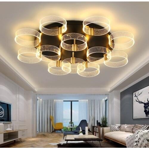 Lights for living room dining room Simple Modern Atmosphere Home Bedroom Nordic Creative LED Ceiling Lamp Lighting Free Shipping