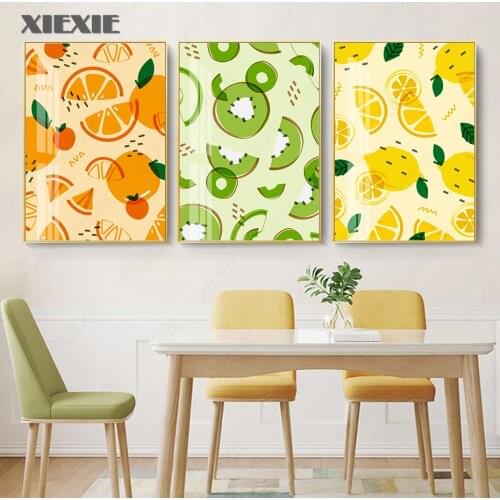 Fresh Orange Fruit Kitchen Decor Canvas Painting Nordic Posters and Prints Wall Art Pictures for Dining Room Home Decorative