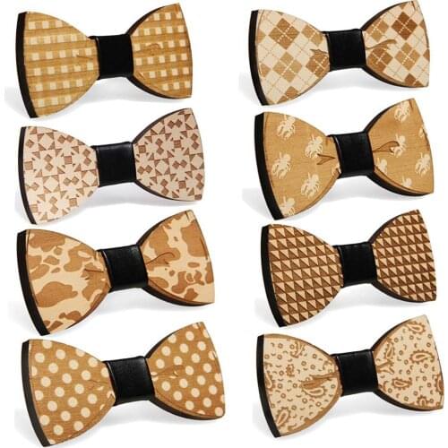 High Grade Fashion Goodwood Wooden Bow Tie Lobster Bow Tie Gift Set for Man In A Box Butterfly Bow Tie
