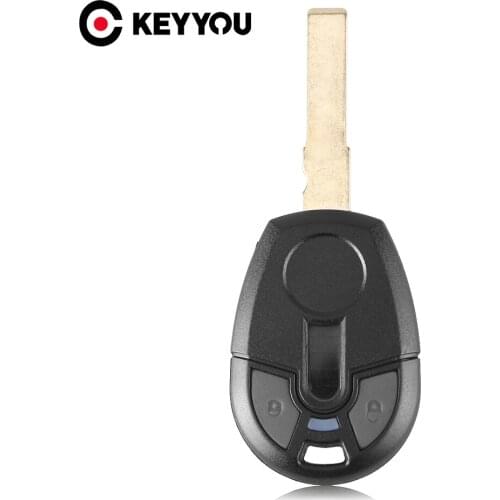 KEYYOU Replacement For Fiat Positron Transponder Key Cover Blank Case GT15R SIP22 Blade 2 Buttons Remote Car Key Shell