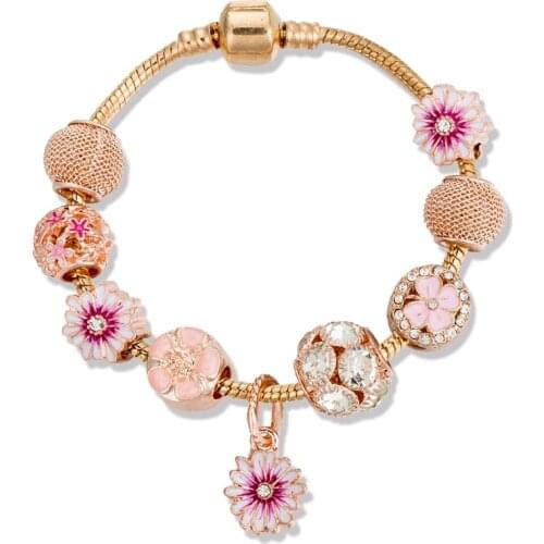 VIOVIA 2020 New Arrival Design Jewelry Making for Women Bracelet Bead of Flowers for Original Bracelet Women Jewelry B20004