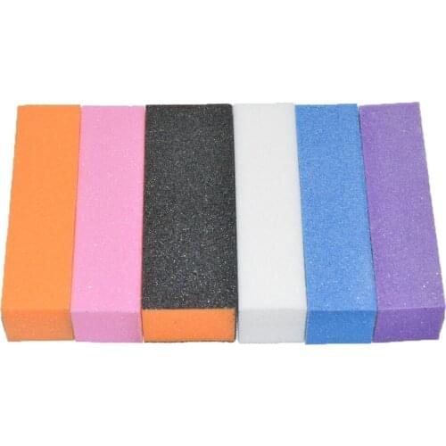 10pcs Colorful Form Nail Buffers File for UV Gel Nail Polish Sanding Buffer Strips Nail Polishing Manicure Tools Wholesale