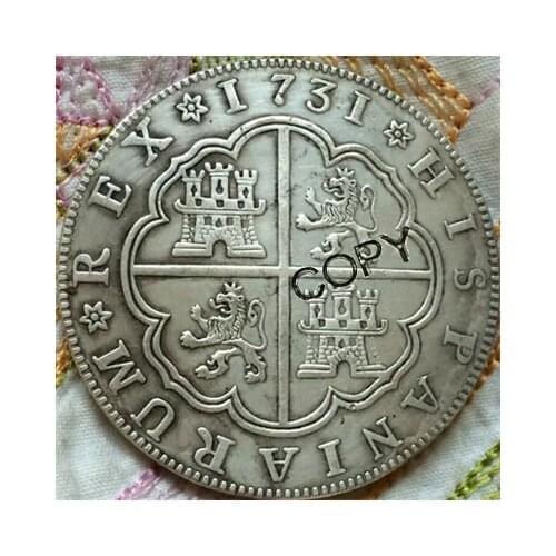 1731 Spain 8 Reales coins
