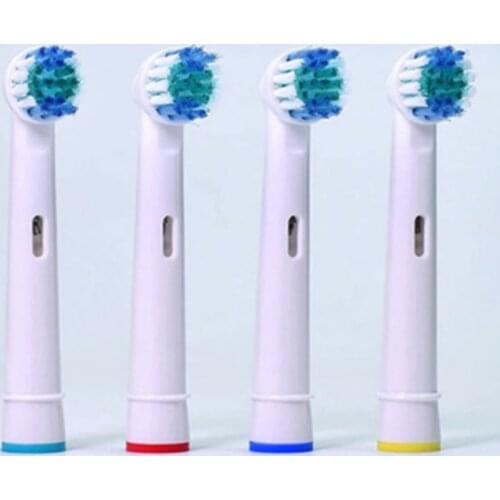 4pcs Replacement Brush Heads For Oral B EB 17 SB-17A D4510, D12523 ,D17525, D18, D19523 Professional Care Electric Toothbrush