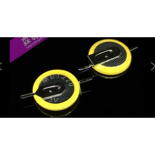 50PCS Brand new original Japanese button battery ML1220 180 degree soldering feet