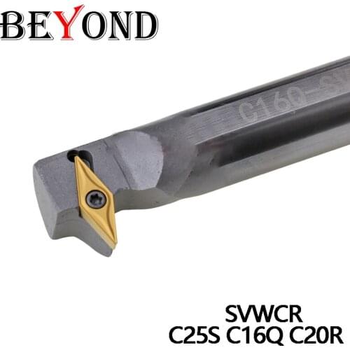 BEYOND C25S C16Q C20R SVWCR Tungsten Steel Carbide Boring Bar High Quality Internal Turning Lathe Tool Holder CNC 1Pcs