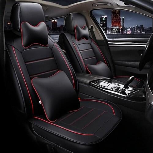 Wenbinge Leather car seat covers for mitsubishi lancer 10 asx pajero 4 2 outlander xl car accessories seat covers car-styling