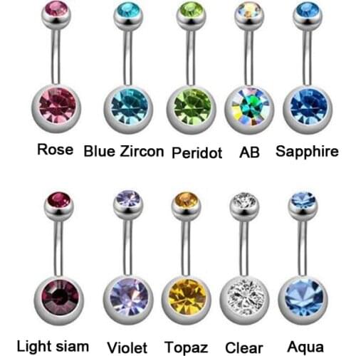 CHUANCI 1PC Surgical Steel Belly Piercings Navel Piercing Sexy Ombligo Ear Piercings Navel Earring Body Jewelry Pircings