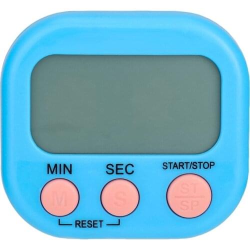 Digital Kitchen Timer Big Digits Loud Alarm Magnetic Backing Stand LCD Display Countdown Timer for Cooking Baking Sports Games