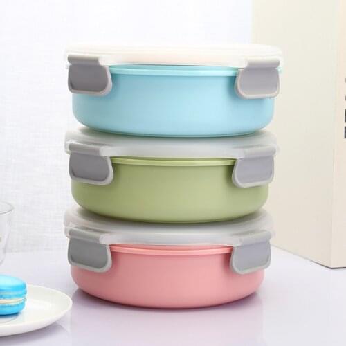 Leakproof Stainless Steel Food Storage Lunch Box Thermal Portable Kids Bento Box Tableware Microwave Food Container Fruit Box