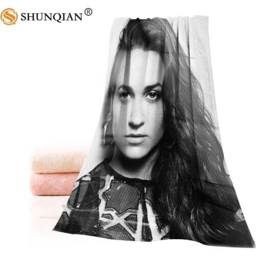 Hot Custom Kat Dalhia Towel Printed Cotton Face/Bath Towels Microfiber Fabric For Kids Men Women Shower Towels A7.24-1