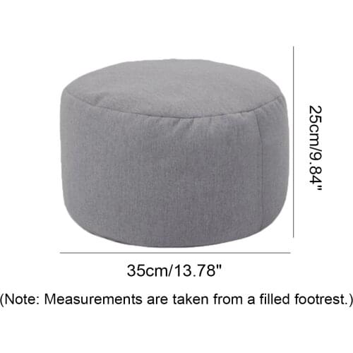 Cotton linen Round Beanbag Sofas Cover Waterproof Gaming Bed Chair Seat Bean Bag Solid Color Lounger Chair Sofa