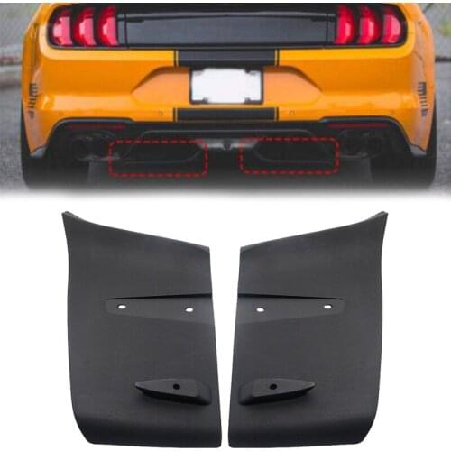 2pcs ABS Rear Bumper Lip Air Diffuser Valance Foil Kit For Ford For Mustang 2018 2019 GT R Style