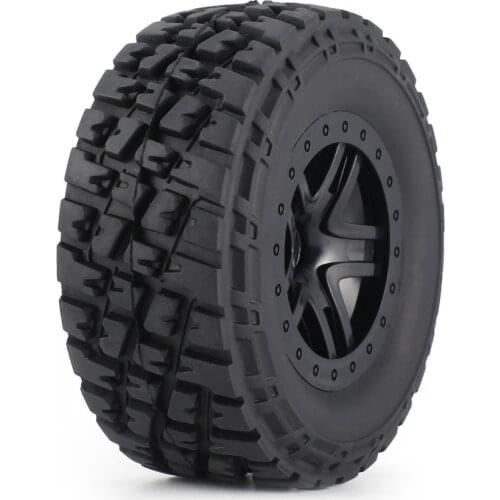 4pcs AUSTAR 110mm Rim Rubber Tyre Wheel Set Spare Parts Accessories for Traxxas Slash 4X4 RC4WD HPI HSP Crawler Car Mode