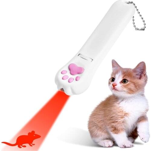 Creative 5 Types Patterns Red LED Projection laser Funny Cat Stick Indoor Pet Dog Cat Interactive Toys Training Toy Cat Supplies