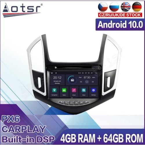 64G Android Radio Tape Recorder Car Multimedia Player Stereo For Chevrolet Cruze 2012 2013 2014 2015 Head Unit GPS Navi No 2din