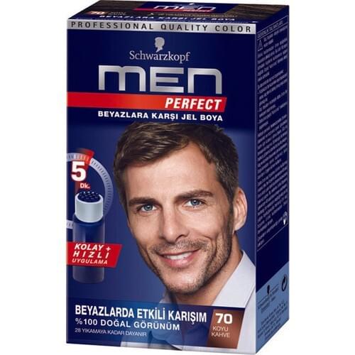 Schwarzkopf Men Perfect Gel Hair Dye 70 Dark Coffee