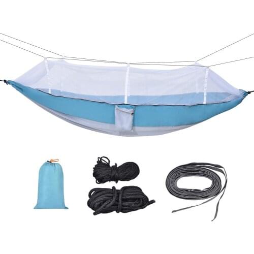 Outdoor Camping Tent Light Portable Comfortable Net Hammock Durable Folding Swing Sleeping Hammock Bed For Hiking Travel