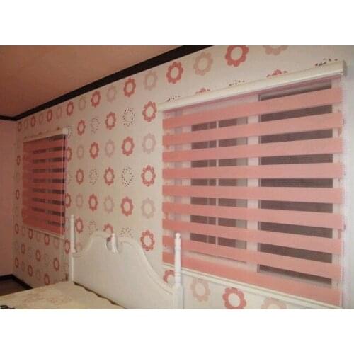 Popular zebra blinds/double-layer roller blinds/ready made curtain/curtain fabric curtain window curtain