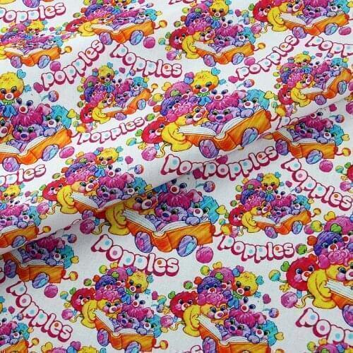 Popular Cartoon Design Cotton Fabric for Kids Clothes Home Textile Slipcover Sewing Quilting DIY Needlework Material