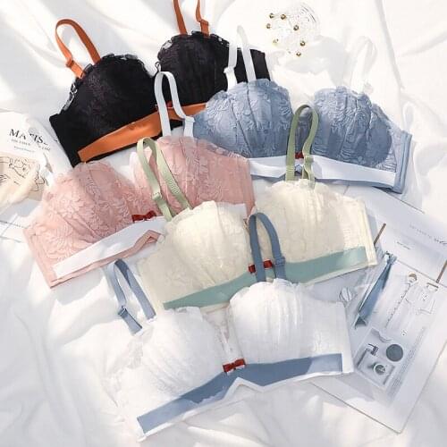 Light Comfy Lingerie Strapless Slip Resistant Brassiere Lace Ruched Adjustable Bra Charming Tops Womens Underwear & Sleepwears