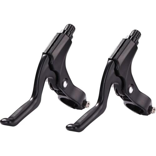 1 Pair MTB Road bike Brake Lever Set Aluminum Alloy Disc Brake Levers Bike Brake Handle Cranks with bell V-Brake for MTB Bike