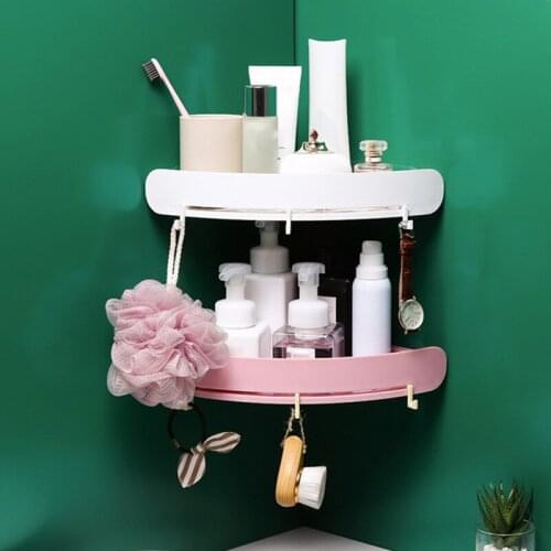 Bathroom Corner Storage Shelf Wall Organizer Caddy Shelf Shower Storage Wall Holder Shampoo Holder Shelf Home Bathroom Gadgets