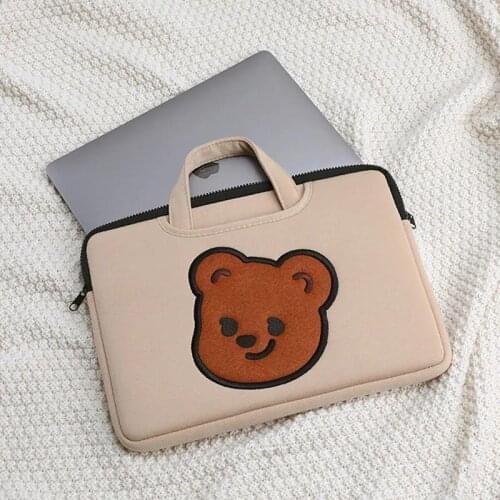 Universal Laptop Bag 11 12 14 inch Waterproof Notebook Bag Sleeve For Macbook Air Pro 13 15inch Simple cartoon pattern Handbag