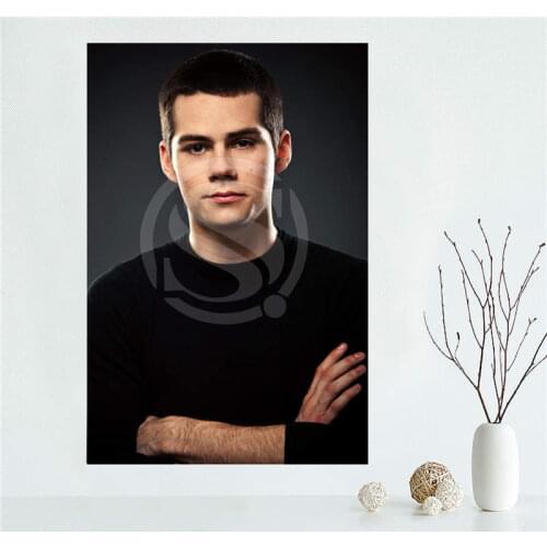 YJW523-L4 Custom Teen Wolf Promotional dylan obrien Canvas Painting Wall Silk Poster cloth print DIY Fabric Poster FF-4