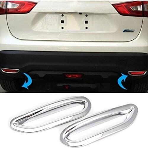 Car Rear Fog Light Cover Exterior Accessories for Nissan Qashqai J11 2014 2015 2016