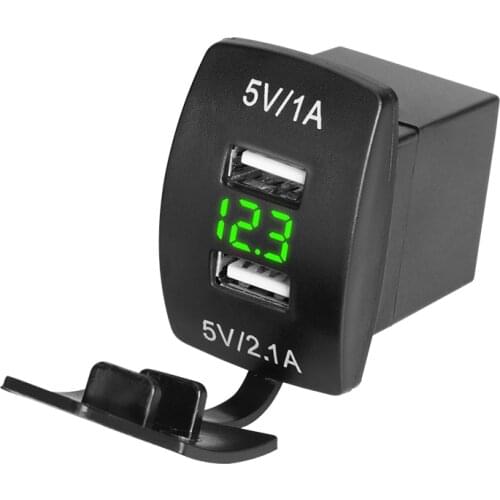 Usb charger car assessoires power adapter 12v 24v dual usb modified 4.2A voltmeter for Car Marine Boat Truck