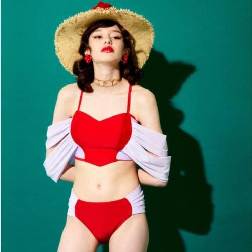 Swimwear Swim Suit Bikini Girl Biquini Infantil Tankini Women Swimsuit Woman Two Piece Japanese Library Lovely Female Falbala