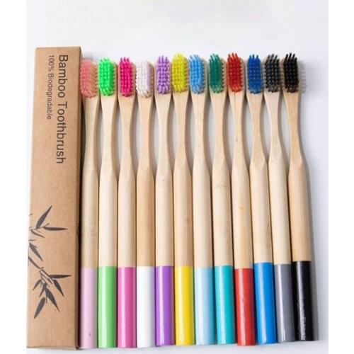 1PC Bamboo Toothbrush Portable Soft Bristle Toothbrushes Oral Teeth Care Cleaning Tools For Travel Supplies Adults Toothbrush