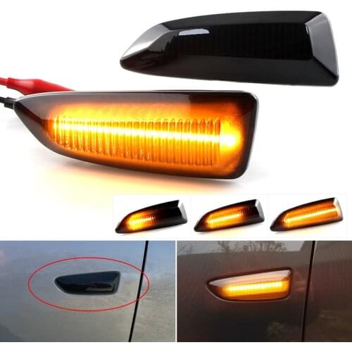 2PCS For Opel Zafira C 2011-2019 Buick Regal 2018 2019 Grandland X 17-19 LED Dynamic Turn Signal Light Side Fender Marker Lamp