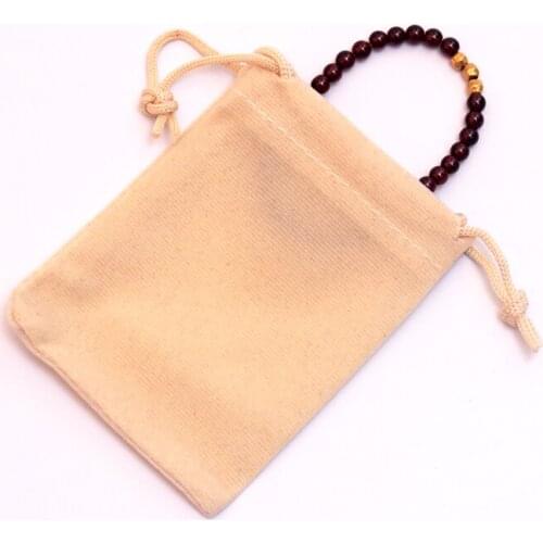 200pcs/lot Beige Velvet Bags 9x12cm Jewelry Bag Favor Lipsticks Jewelry Packaging Bags Wedding Velvet Drawstring Pouch Gift Bag