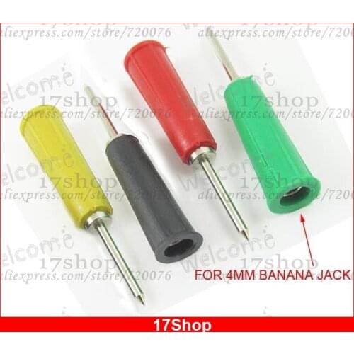 40PCS Color Copper Banana Jack Pinhead Tip Conversion for Multimeter pen Probes
