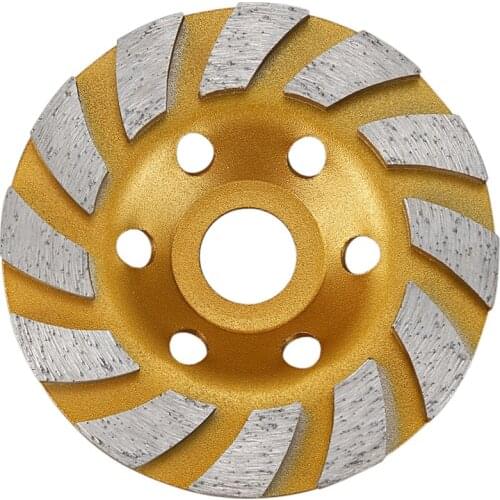 4 inch cement Turbo diamond cupstone grinder for angle grinder 12 segs Heavy Duty