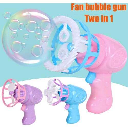 Fan Bubble Machine Cartoon Electric Dolphin Outdoor Bubble BlowerSummer Soap Water Toys Electric Bubble Machine Safe Summer Cool