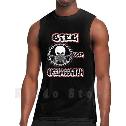 Football Ultras Game Crash Tank Tops Vest 100% Cotton Ultras Football Soccer Regionalliga Oberliga Kreisliga Football