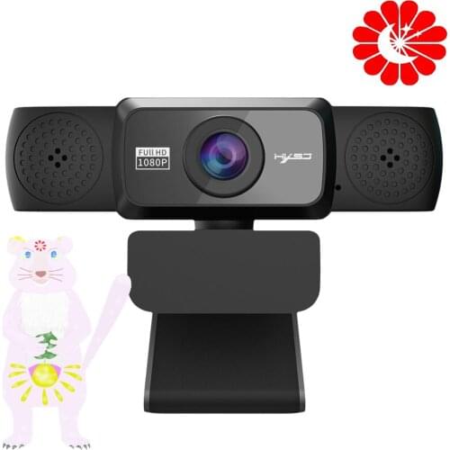 HD 1080P USB Webcam Mini Computer WebCamera with Microphone Rotatable Cameras for Live Broadcast Video Calling Conference Work