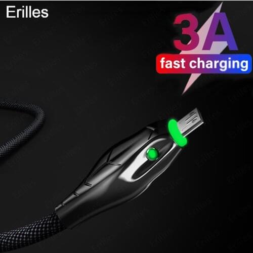 Micro usb cable Cord 3.0A micro usb fast charger Data Cable For Samsung S8 S7 Xiaomi Android 3A Micro USB Cable Fast Charging