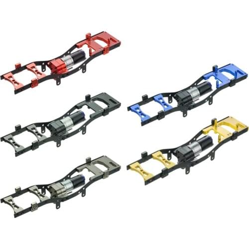 CNC 256mm Wheelbase RC Chassis Frame 370 Motor Fit for WPL C14 C24 1/16 Scale RC Pickup Truck Car DIY Replacement